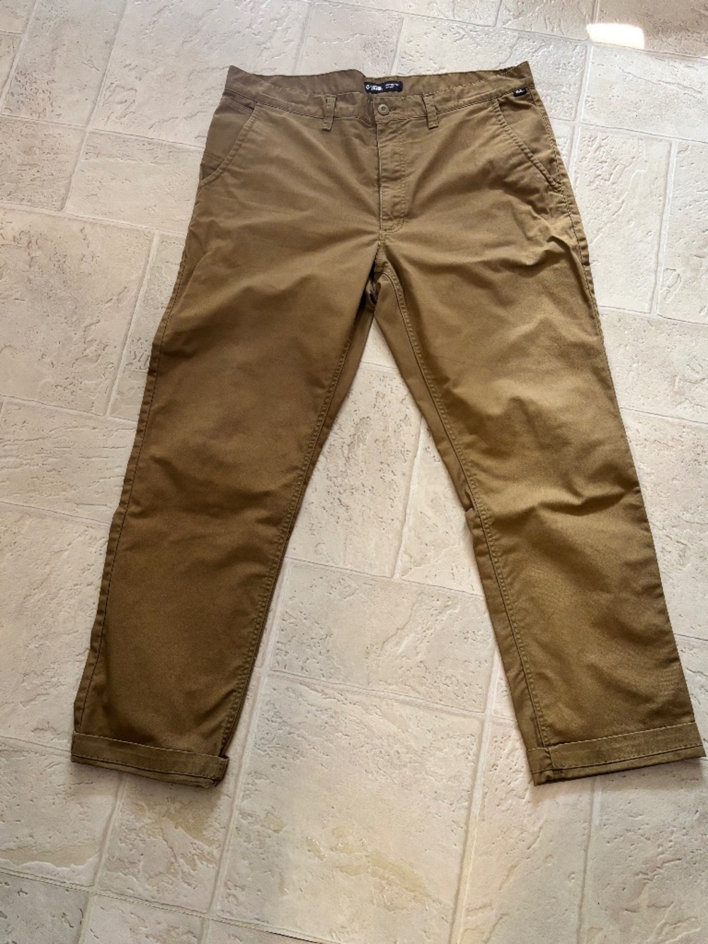 Vans pants khaki color size 38 men’s excellent condition
